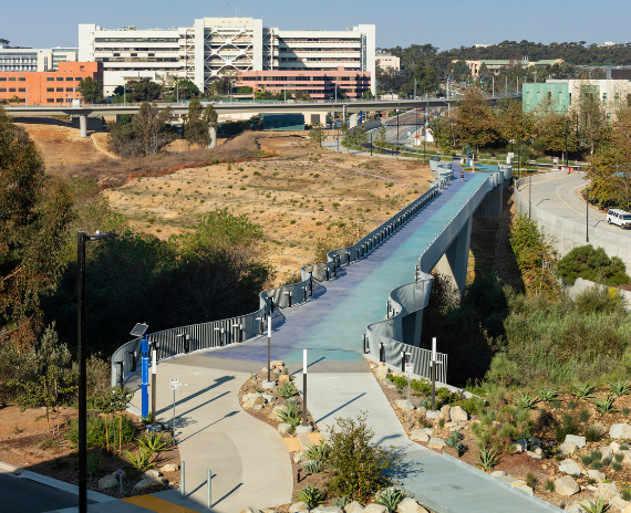 UC San Diego Mesa Housing Pedestrian and Bicycle Bridge
